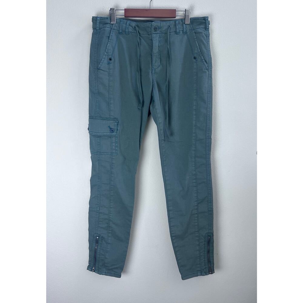 Sundance Sage Green Cargo Pants Size 6 Pull String Boho Cottage Casual Outdoor